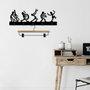 Wallity Gancho de Pared Metálico Music Band Negro